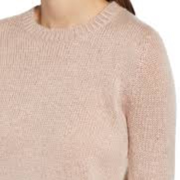 NWT Leith Metallic Pink Sweater - Picture 2 of 3